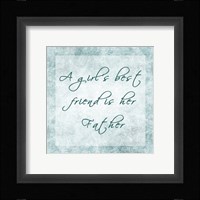 A Girl's Best Friend Framed Print