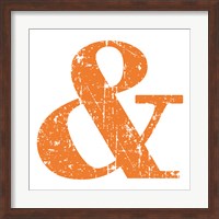 Orange Ampersand Fine Art Print