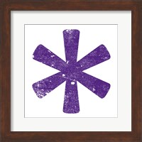 Purple Asterisk Fine Art Print