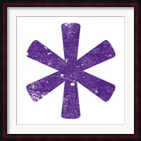 Purple Asterisk Fine Art Print
