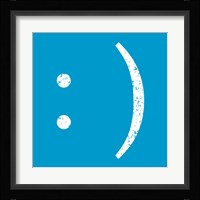 Blue Smiley Fine Art Print