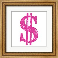 Pink Dollar Sign Fine Art Print