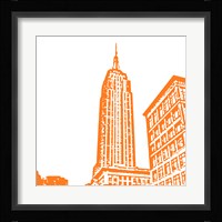 Orange Empire Framed Print