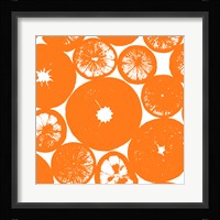 Orange Lemon Slices Framed Print