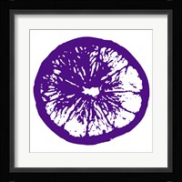 Purple Orange Slice Framed Print
