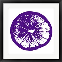 Purple Orange Slice Framed Print