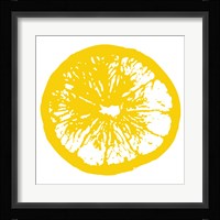 Yellow Orange Slice Framed Print