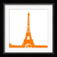 Orange Eiffel Tower Fine Art Print