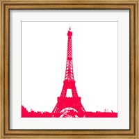 Red Eiffel Tower Fine Art Print