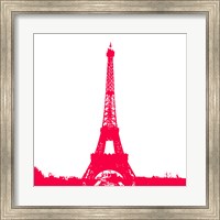 Red Eiffel Tower Fine Art Print