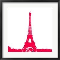 Red Eiffel Tower Fine Art Print