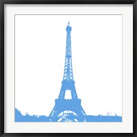 Blue Eiffel Tower Fine Art Print