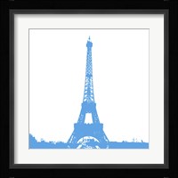 Blue Eiffel Tower Fine Art Print