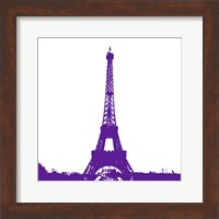 Purple Eiffel Tower Fine Art Print