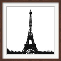 Black Eiffel Tower Fine Art Print
