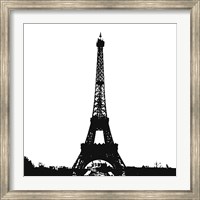 Black Eiffel Tower Fine Art Print