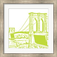 Lime Brooklyn Bridge Fine Art Print