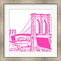 Pink Brooklyn Bridge Fine Art Print