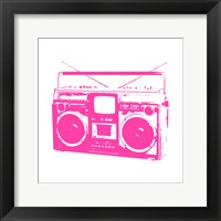 Pink Boom Box Fine Art Print