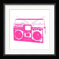 Pink Boom Box Fine Art Print
