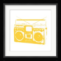 Yellow Boom Box Fine Art Print