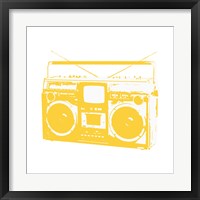 Yellow Boom Box Fine Art Print