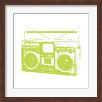 Lime Boom Box Fine Art Print