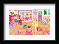 Miss Tutu's Ballet Class Framed Print