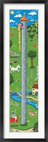 Rapunzel Growth Chart Framed Print