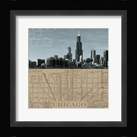 Chicago Map I Fine Art Print
