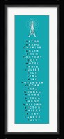 Phonetic Alphabet II Framed Print