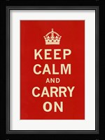 Keep Calm And Carry On II Fine Art Print