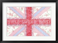 Union Jack, Home Sweet Home Framed Print