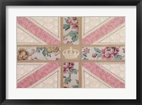 Vintage Chic Flag Framed Print