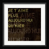 I Love You More Today Than Yesterday Fine Art Print