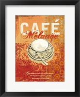 Cafe Melange Framed Print