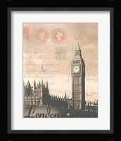 London Travelogue Framed Print