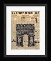 Paris Journal II Framed Print