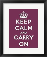 Keep Calm And Carry On III Fine Art Print