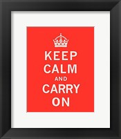 Keep Calm And Carry On II Fine Art Print