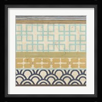 Geometric Frieze III Framed Print