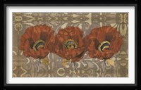 Poppy Panel I Framed Print