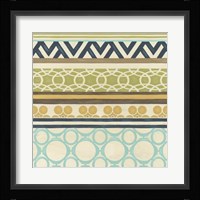 Non-Embellished Geometric Frieze I Framed Print