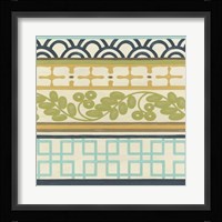 Non-Embellished Geometric Frieze II Framed Print