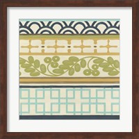 Non-Embellished Geometric Frieze II Fine Art Print