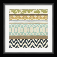 Non-Embellished Geometric Frieze IV Framed Print