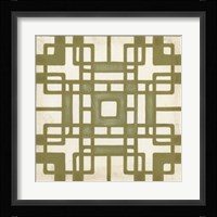 Non-Embellished Deco Tile II Framed Print