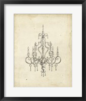 Classical Chandelier III Fine Art Print