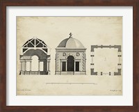 Building Section and Plan I Fine Art Print