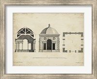 Building Section and Plan I Fine Art Print